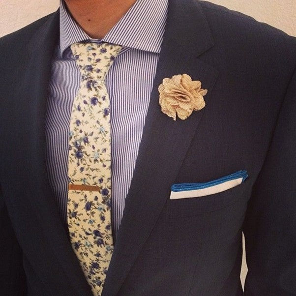 floral dress shirt with suit Described as funky and stylish, pattern on pattern is a popular term in the fashion industry. IT does not matter if you are building your wardrobe in the fall or in the