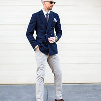 Brownish Gold & Light Blue Paisley Silk Tie