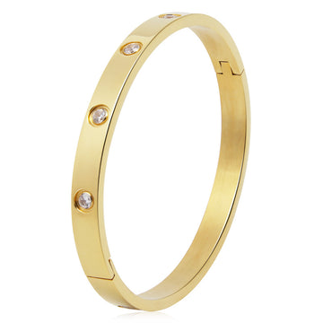 Women's Gold Bangle Bracelet 