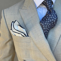Grey & Silver Paisley Silk Tie