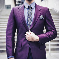 Black Plaid Silk Tie & Paisley Silk Pocket Square