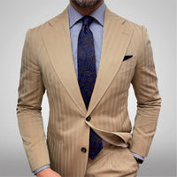 Blue & Brown Paisley Silk Tie