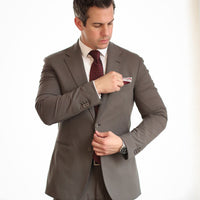 Burgundy, Red & Light Blue Geometric Foulard Patterned Silk Tie