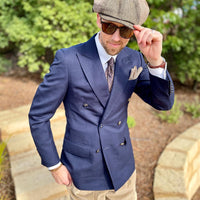 Brownish Gold Geometric Foulard Silk Tie