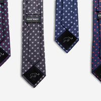 Geometric Foulard Patterned Silk Ties
