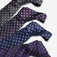 Geometric Foulard Patterned Silk Ties
