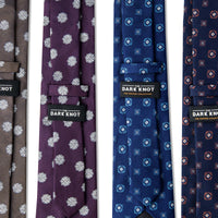 Geometric Foulard Silk Ties