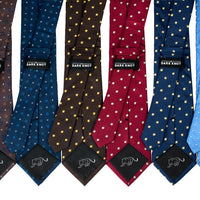 Geometric Pattern Foulard Silk Ties