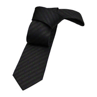 Grey Geometric Foulard Skinny Silk Tie