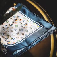 White Party Silk Pocket Square