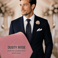 Dusty Rose Ties & Accessories Wedding Set