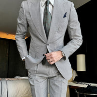 Olive Green & Bronze Geometric Foulard Silk Tie