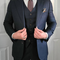 Brownish Gold & Light Blue Paisley Silk Tie from The Dark Knot