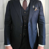 Brownish Gold & Light Blue Paisley Silk Tie from The Dark Knot