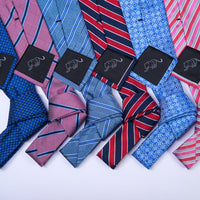 Three Ties, Pocket Squares and Lapel Flowers Starter Kit