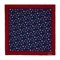 Navy Party Silk Pocket Square