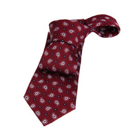 Red & Navy Paisley Silk Ties