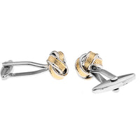 Bedford Gold & Silver Knot Cufflinks