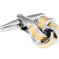 Bedford Gold & Silver Knot Cufflinks