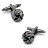 Gunmetal Knot Cufflinks