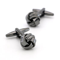 Gunmetal Knot Cufflinks