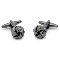 Gunmetal Knot Cufflinks