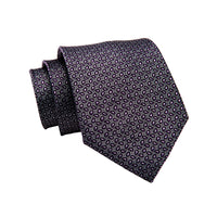 Grey Abstract Silk Tie