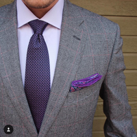 Navy & Pink Paisley Silk Tie