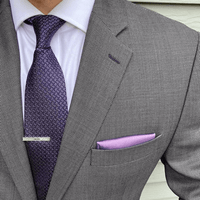 Navy & Pink Paisley Silk Tie