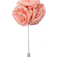Light pink lapel flower