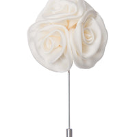 White lapel flower