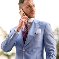 Purple Foulard Silk Tie