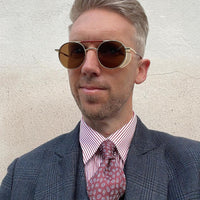 Burgundy & Silver Paisley Silk Tie