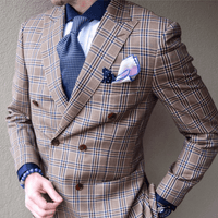 Navy Polka Dot Silk Pocket Square