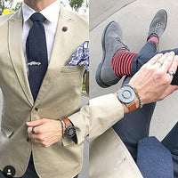 Blue Abstract Silk Pocket Square