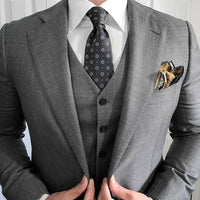 Olive Green Foulard Silk Tie from The Dark Knot