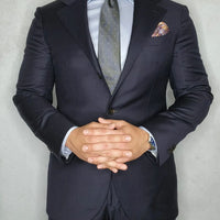 Grey & Silver Polka Dot Silk Tie