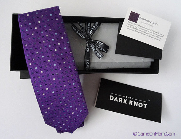 Purple Foulard Silk Tie