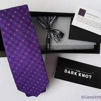 Purple Foulard Silk Tie