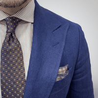 Brownish Gold Foulard Silk Tie