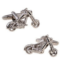Great Jones Motorbike Rhodium Plated Cufflinks