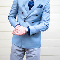 Navy Foulard Silk Tie from The Dark Knot