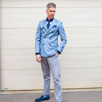 Navy Foulard Silk Tie from The Dark Knot