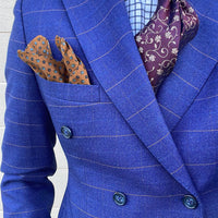 Burgundy & Gold Floral Silk Tie