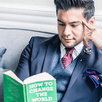 Red Foulard Silk Tie