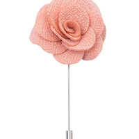 Light pink lapel flower