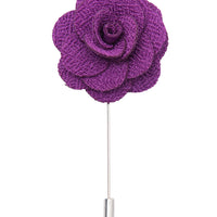 Purple lapel flower