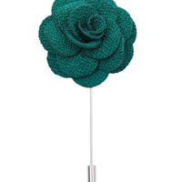 Green lapel flower