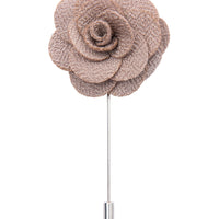 Light grey lapel flower