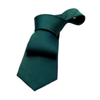 Solid Green Silk Tie